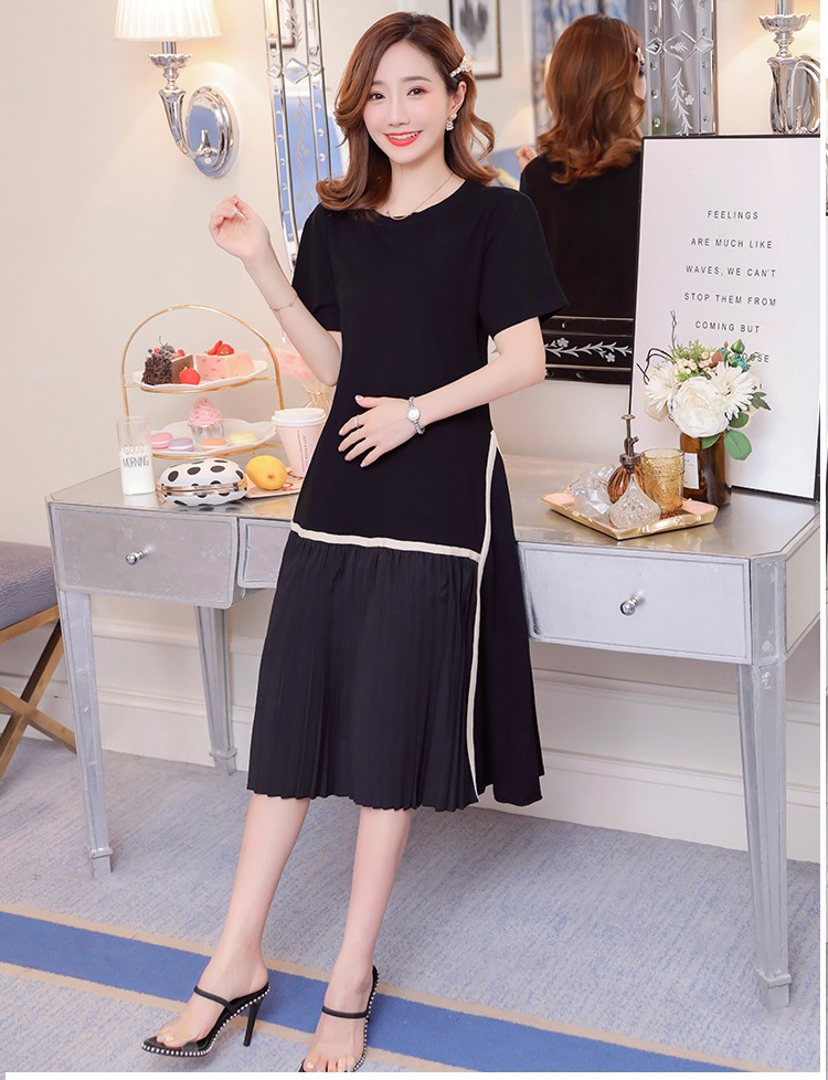 Váy cho con bú dáng suông dấu bụng