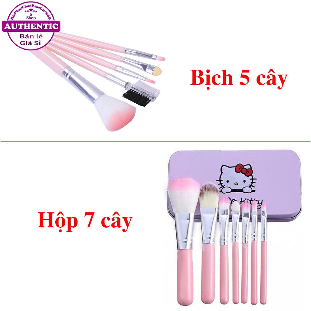 Bộ Cọ Trang Điểm Cá Nhân HELLO KITTY 7 Cây