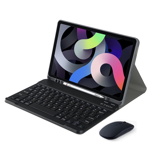 Wireless bluetooth keyboard case for samsung galaxy tab s8 plus s7 plus s8 s7 fe tab a8 10.5" a7 lite s6 10.4inch s8 s7 11 stand flip soft shell casing cover with pencil slot