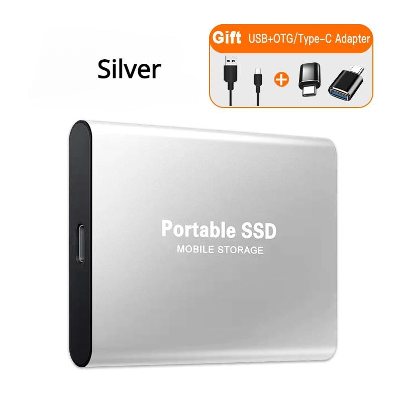 Portable SSD 1TB/2TB External Solid State Drive USB 3.0/Type-C Hard Disk High-Speed Storage Device For Laptops/Desktop/Mac/Phone.