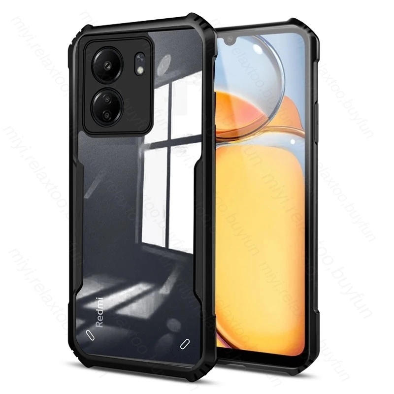 Acrylic Clear Casing For Redmi Note 13 pro plus 13pro 13proplus 13pro+ Note13 Note13pro 4G 5G 2024 Phone Case Shockproof Cases Lens Protection Bumper Casing Back Cover