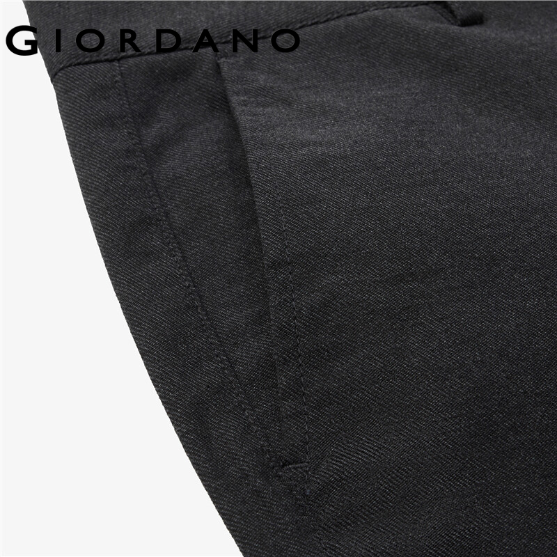 GIORDANO Nam Quần cạp vừa Quần cơ bản thông thường Nhiều túi Màu trơn đơn giản thời trang công sở Quần thường ngày 01113074