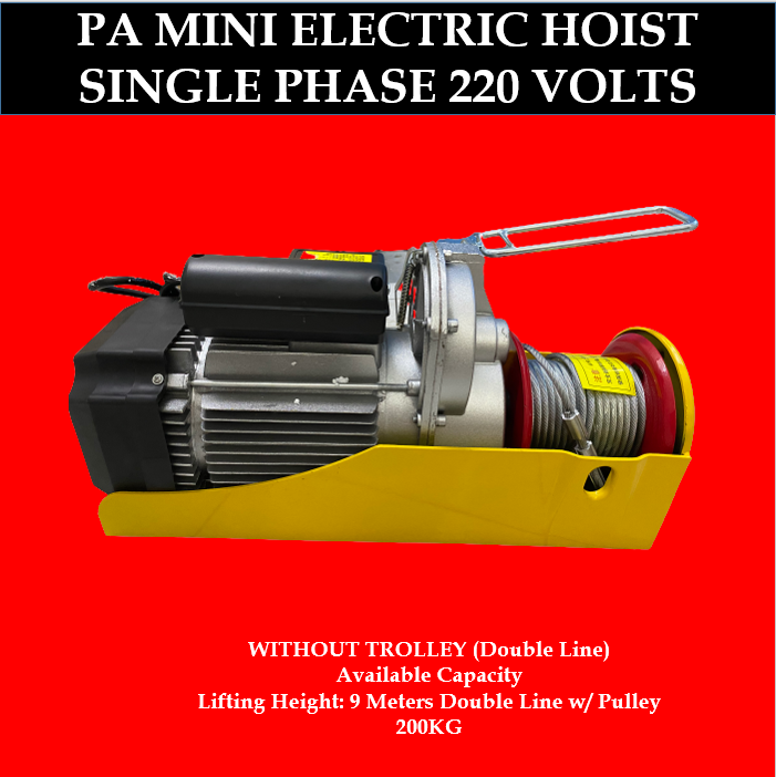 Toyu【Best Quality Hoist】200kg18m Electric Winch Heavy duty Electric