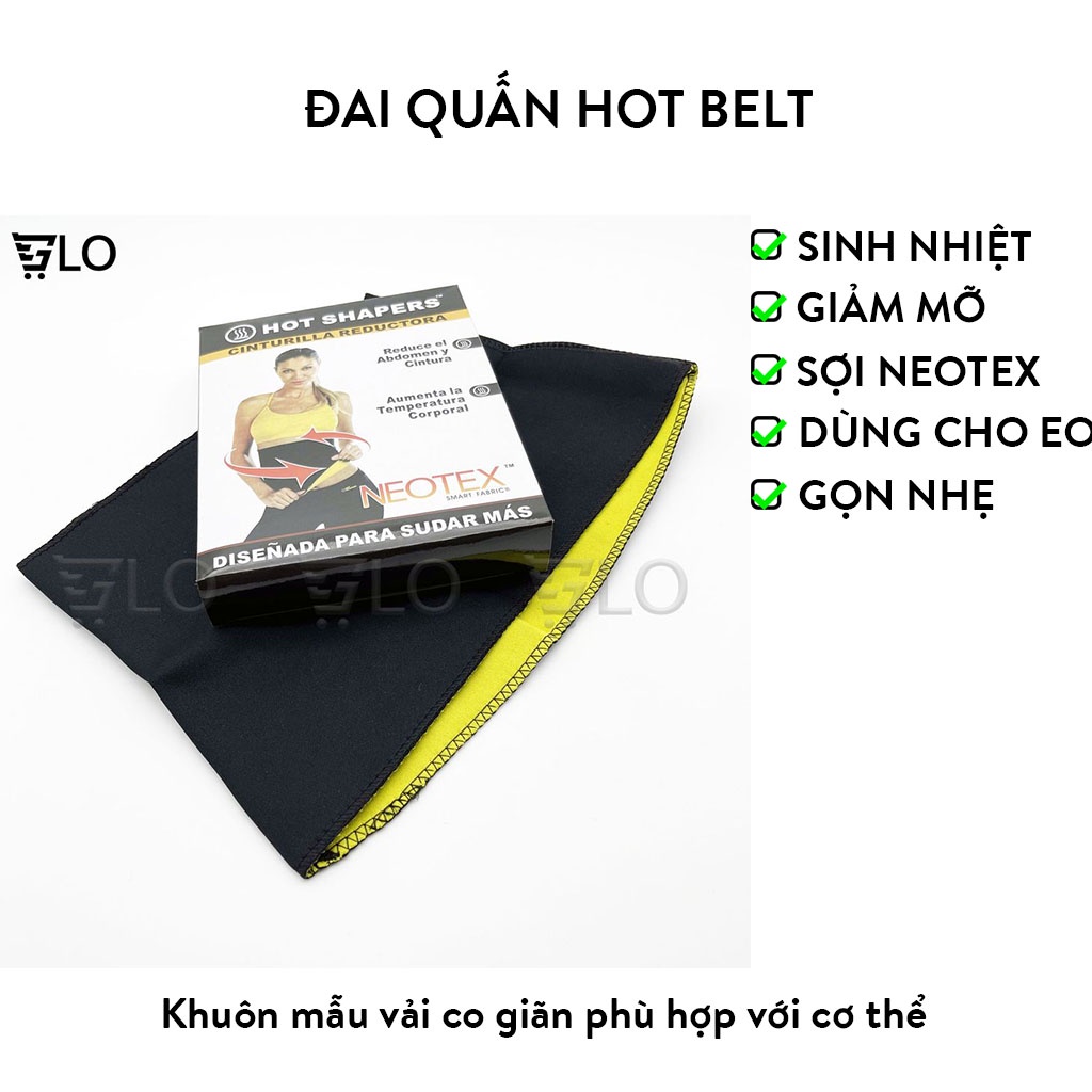 Đai quấn hot belt giúp sinh nhiệt giảm mỡ