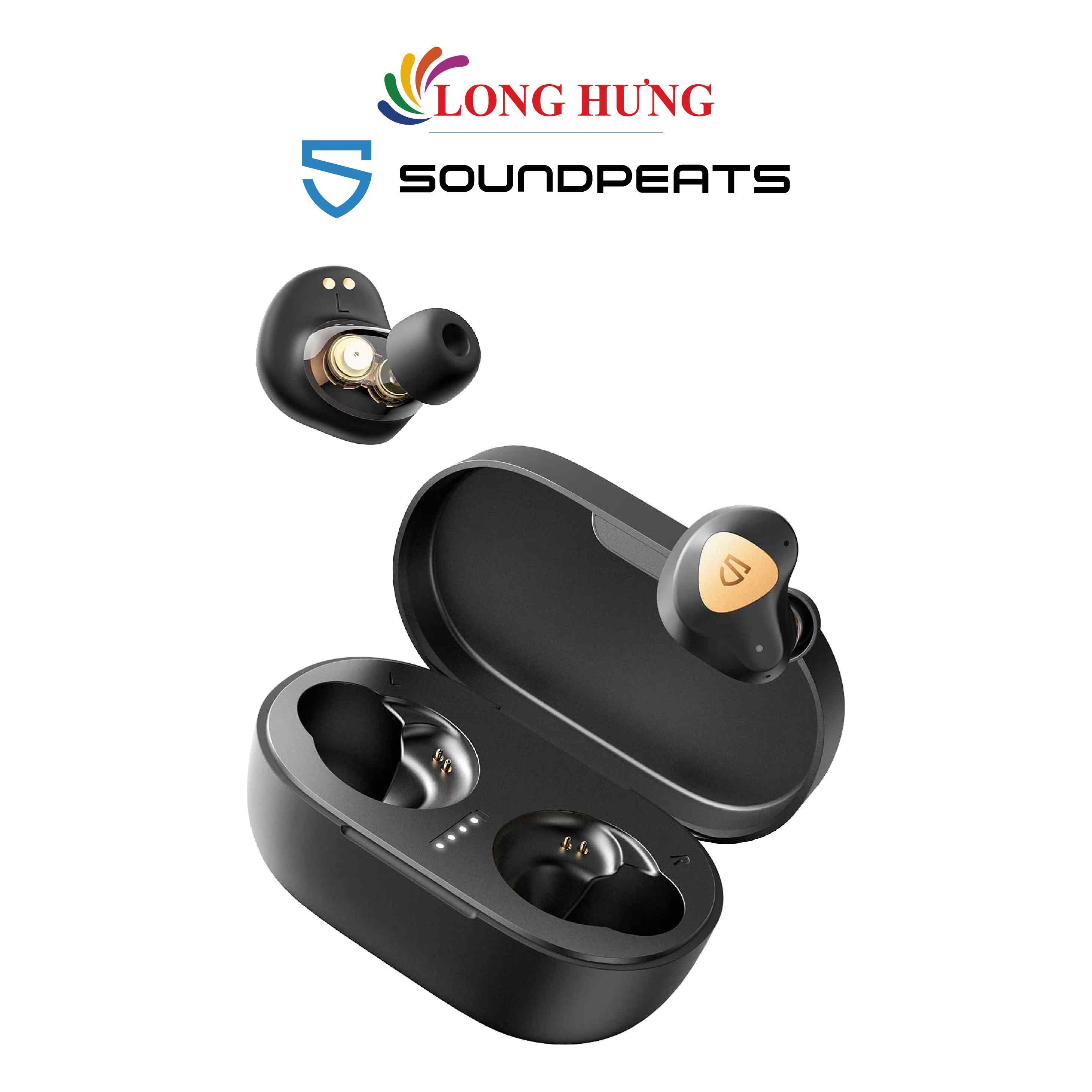 Tai nghe Bluetooth True Wireless Soundpeats Truengine 3 SE - Hàng chính hãng - Thiết kế thời thượng âm thanh chất lượng kết nối bluetooth 5.0