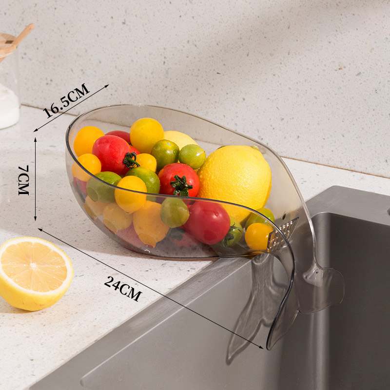 KS Multi-functional drain basket washing rice sieve fruit and vegetable storage basket washing fruit plate kitchen drain basin washing vegetable basket washing vegetable basin