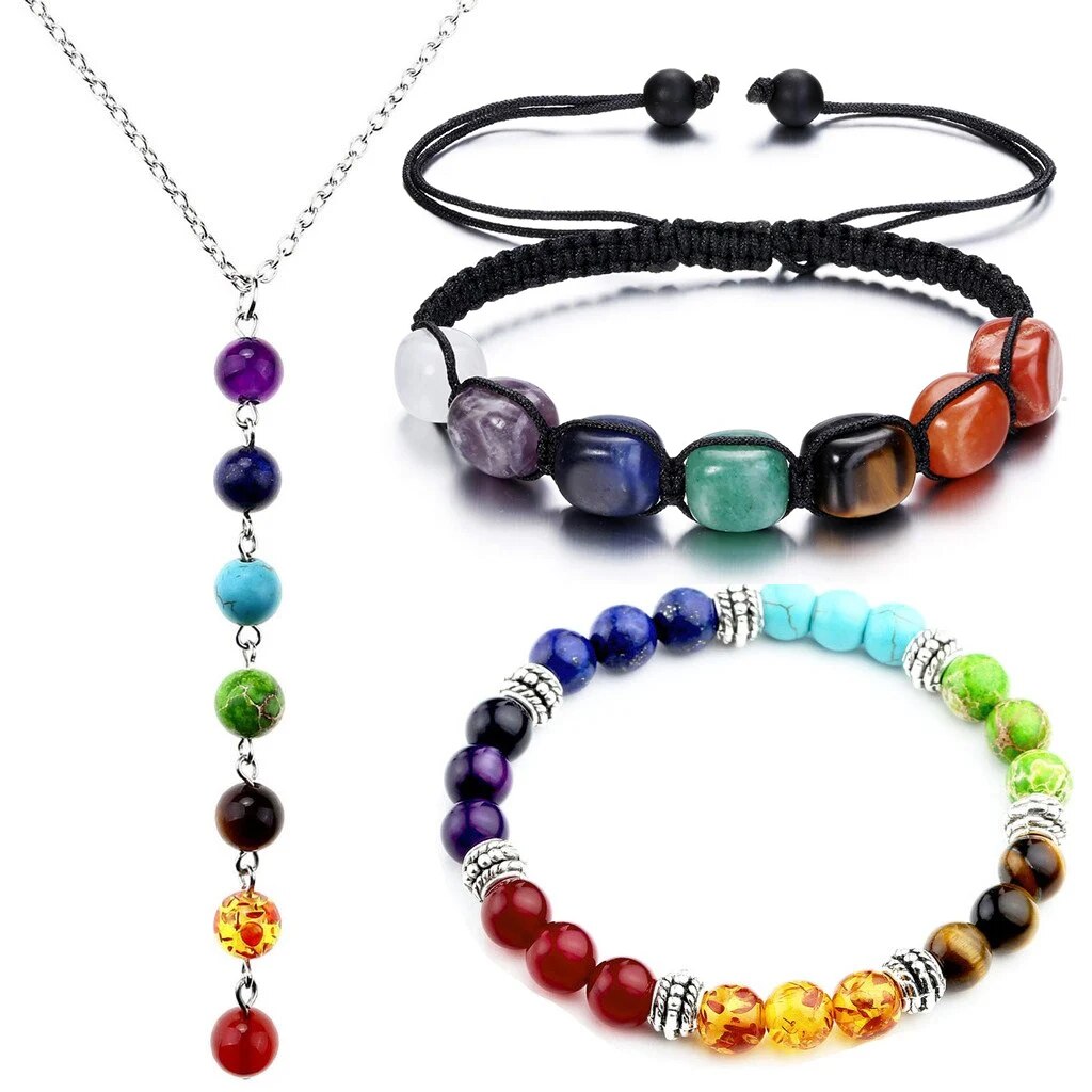 7%20Chakra%20Jewelry%20Set%20Crystal%20Pendant%20Necklace%20Chakra%20Lava%20Rock%20Stone%20Bead%20Bracelets%20for%20Women%20Men%20Reiki%20Healing%20Meditation%20Yoga%20-%20Image%203