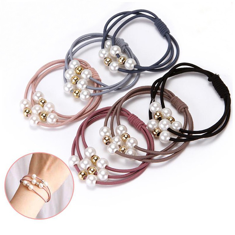 Dây cột tóc siêu xinh dây thun buộc tóc nữ Hàn Quốc hot trend