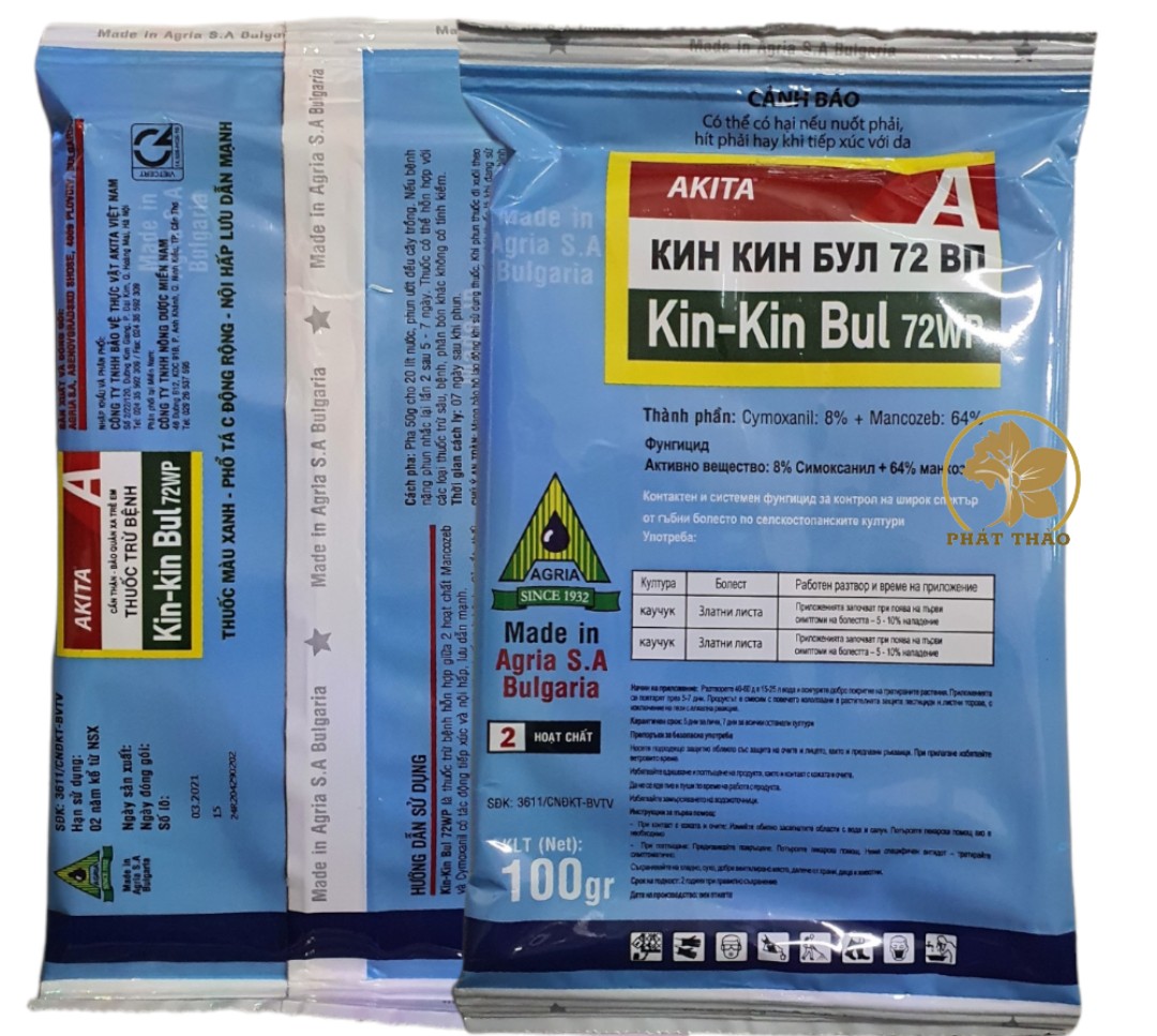 Thuốc Trừ nấm Kin-Kin Bul 72WP 100g
