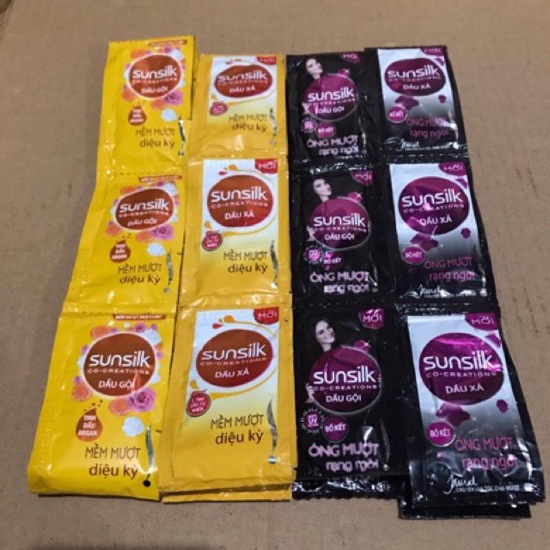 New dây dầu gội- xa sunsilk 10 gói x 6g