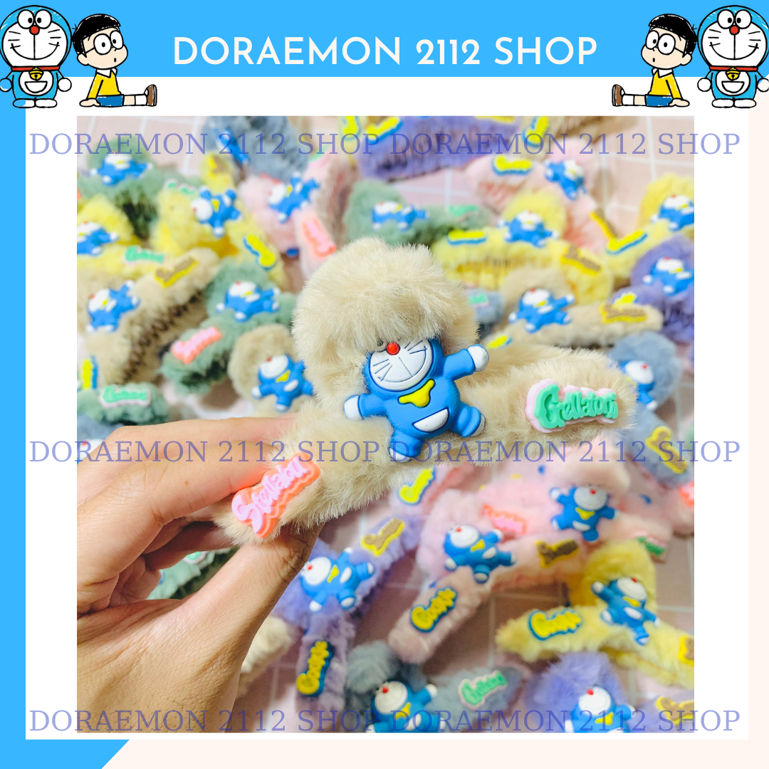 Kẹp tóc chéo Hàn Quốc mẫu Doraemon dễ thương