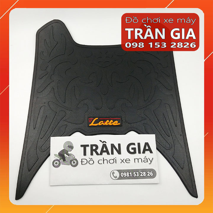Thảm lót để chân xe yamaha latte - tấm trải sàn gác chân cao su 2019-2020-2021-2022-2023-2024