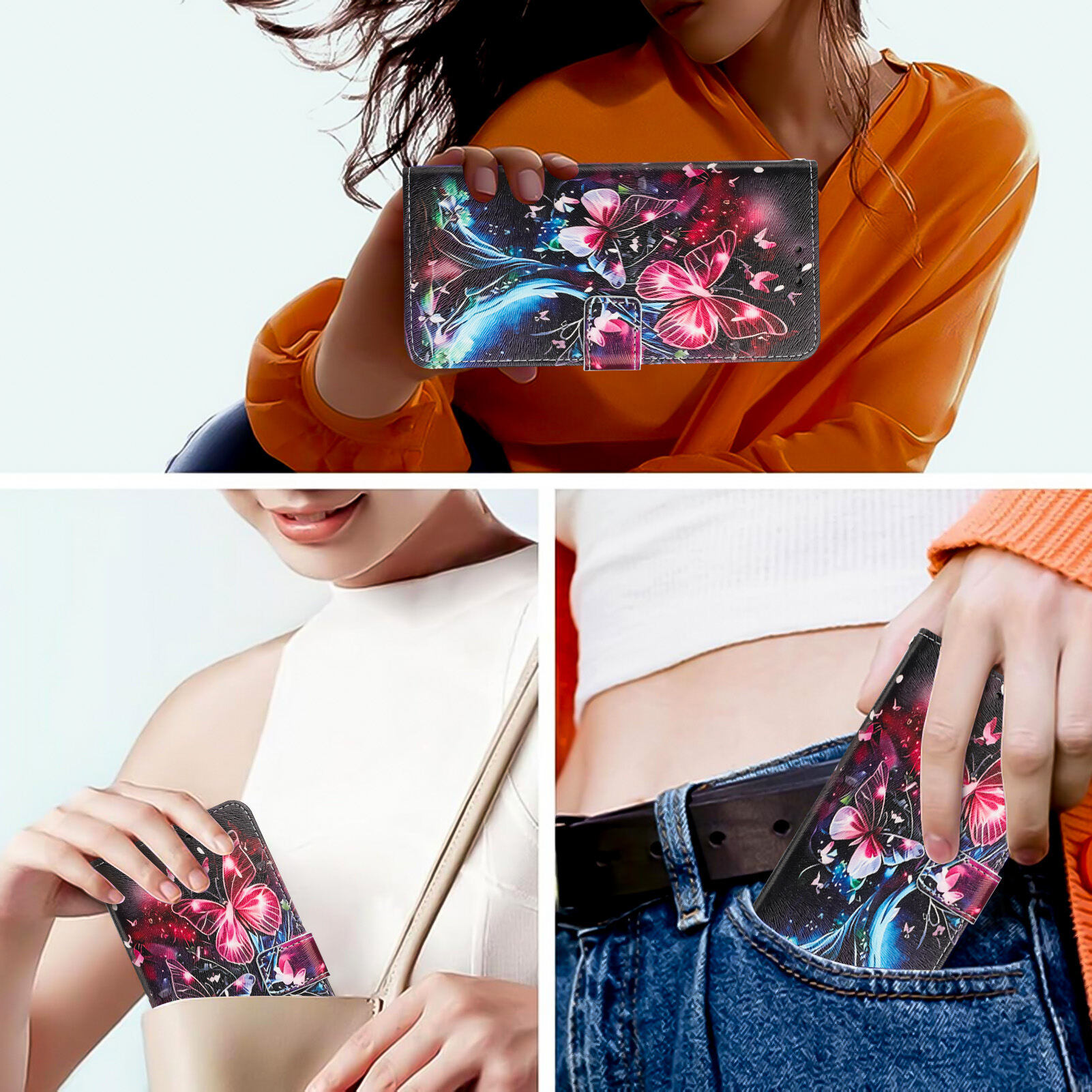 lthmy for Oppo A3 Phone Case Multifunctional Painted PU Leather Case Card Slot Bracket Design Book Cover Wallet Case. 