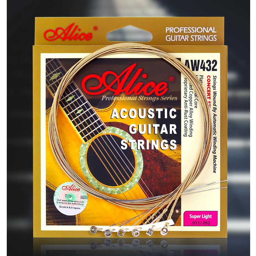 Dây guitar Aucostic Alice AW 432 (cỡ 11-52)