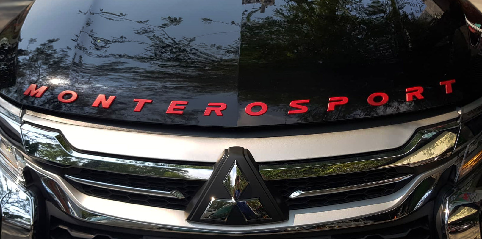 Mitsubishi Montero Sport Red Hood Emblem Lazada PH