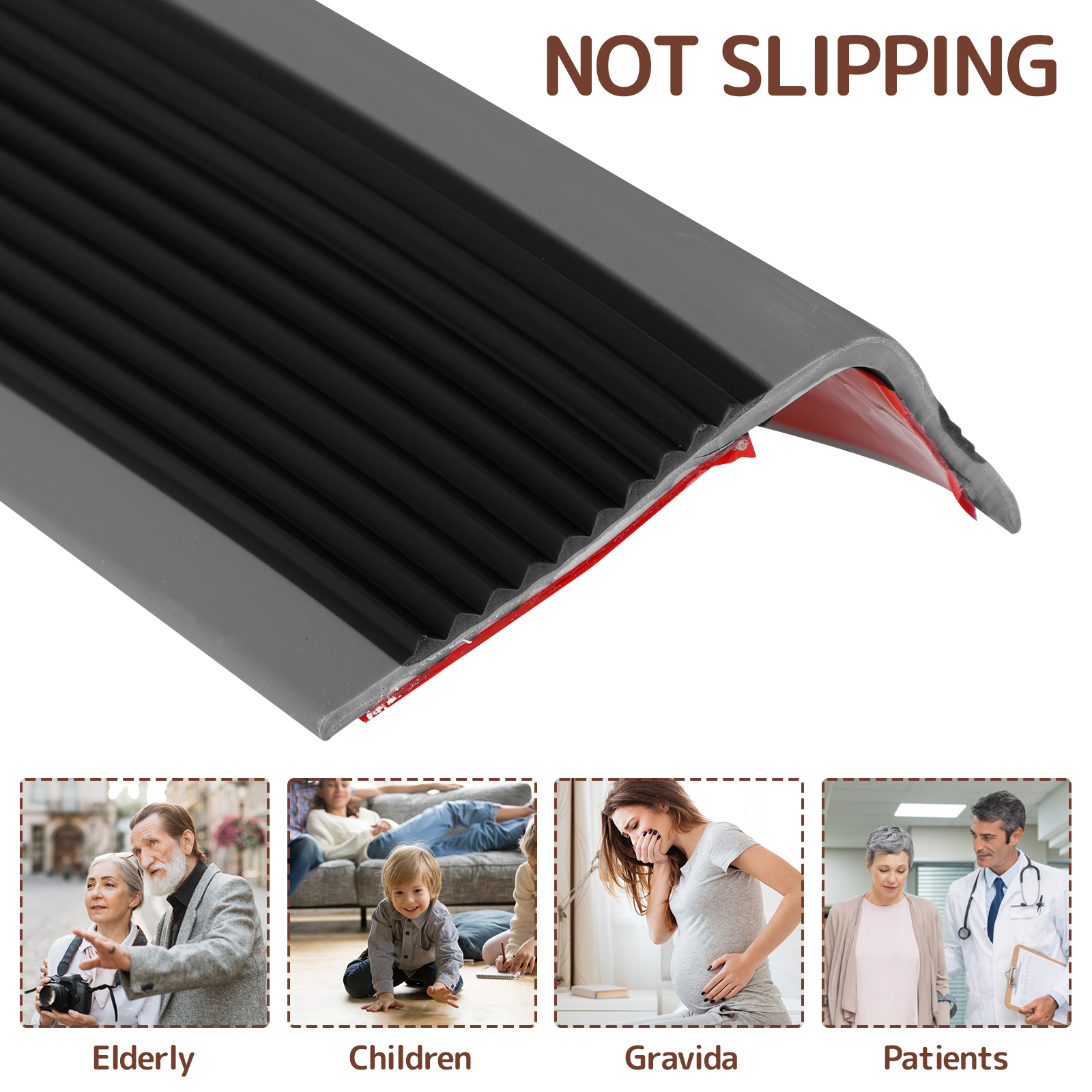 【In-Demand Item】 1 Roll Stair Protector Soft PVC Non-slip Stair Nose ...