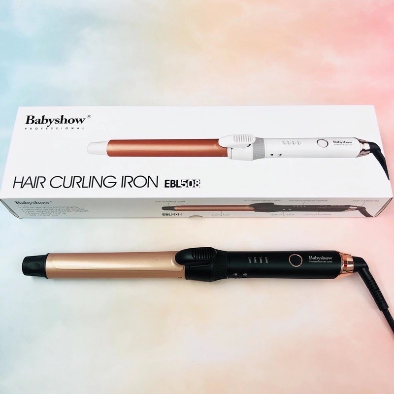 Máy uốn tóc xoăn lọn baby show new ceramic hair curling iron ebl 508