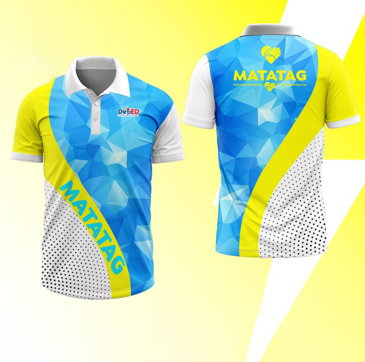 Deped Matatag Uniform Sublimation Polo Shirt For Men And Women Code:pl 