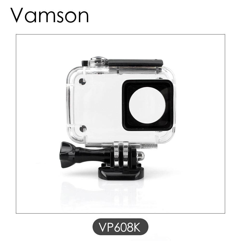 Vamson for yi 4k/yi 4k+/yi lite 60m waterproof case protective housing case diving for for yi 2 4k sport camera 2 vp608k