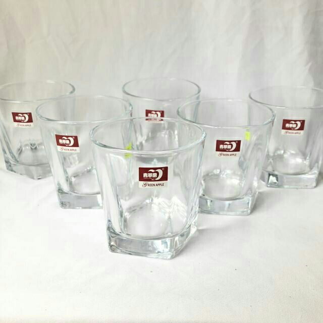 Bộ Cốc Thuỷ Tinh 6 Chiếc 4-5 Cạnh 165ml