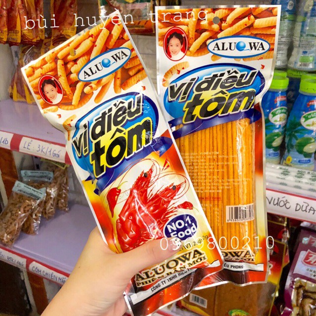 Combo 10 gói Tăm Cay Vị Tôm Điều