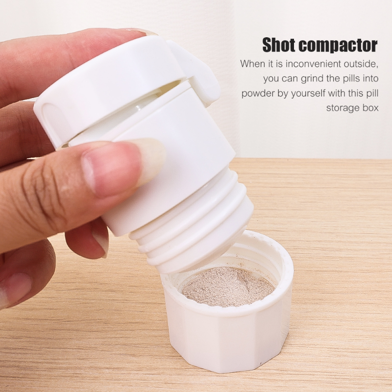 Powder Splitters 4 In 1 Portable 4 Layer Powder Grinder Powder Pill Cutter Travel Small ...