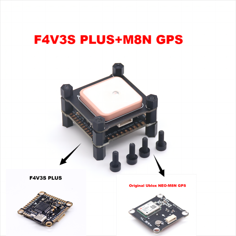 F4V3S PLUS Flight Control M8N GPS Module With QMC5883 Compass