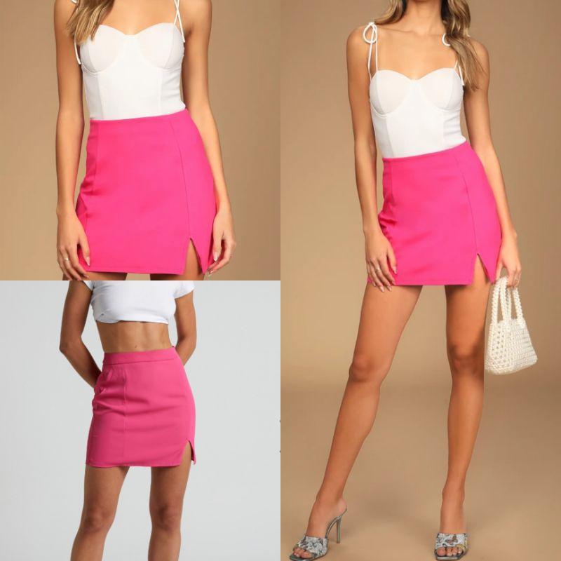 Amy Leather Ruffle Skirt - Pink – Indie Collection-megaelearning.vn
