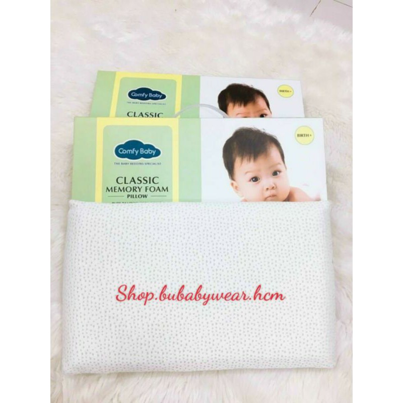 Gối đầu chống ngạt cao su non comfybaby cho bé new
