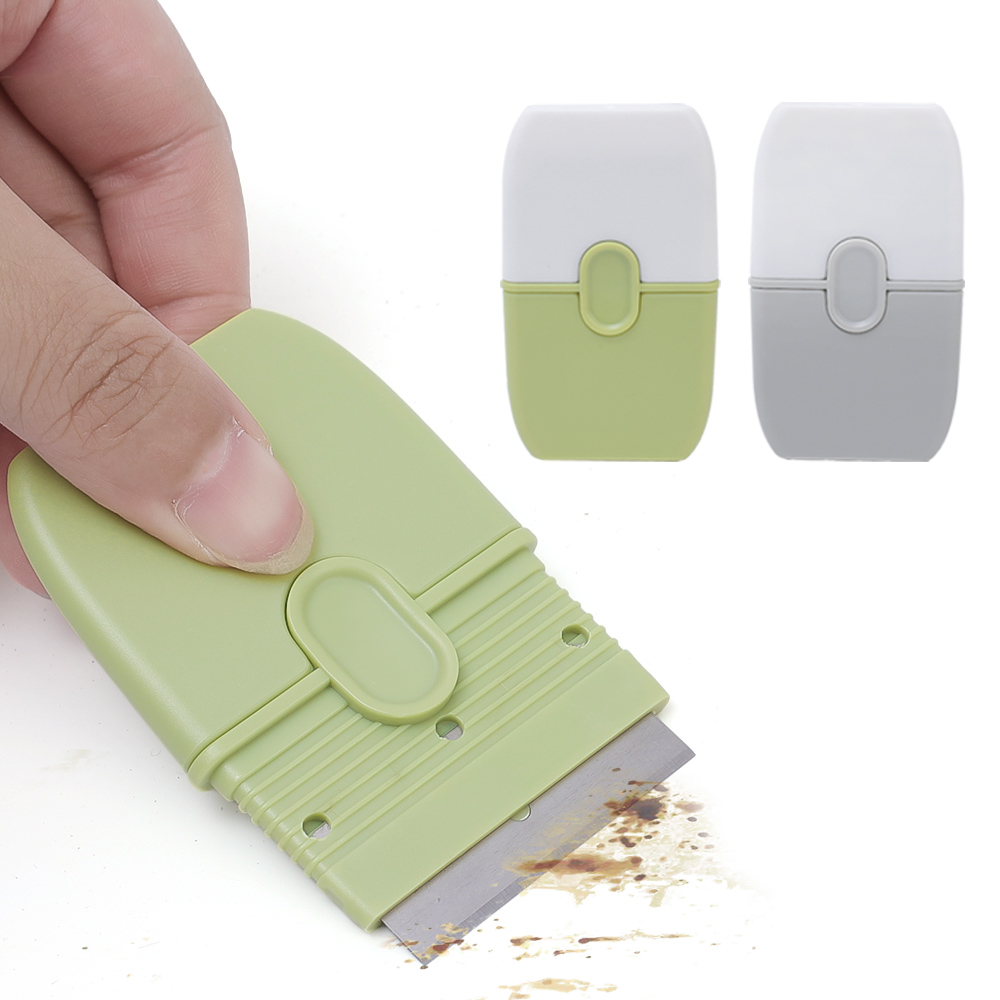 Portable Double-head Cleaning Scraper Kitchen Stove Decontamination Scraper Glass Tile Scraper Tool