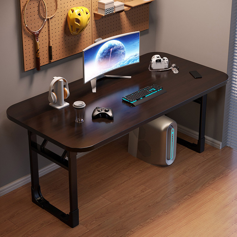 Foldable computer desk, desktop desk, home office desk, bedroom small table, simple study table, rectangular dining table