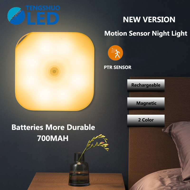 TengShuo LED Aluminum Sensor lights USB induction night lights ultra