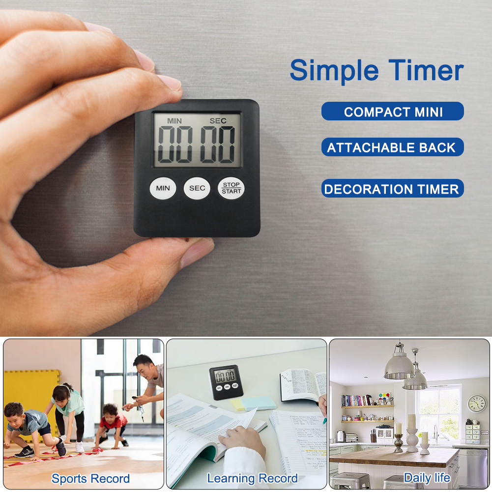 【Free Returns】 Digital Kitchen Timer with Loud Alarm for Cooking, 1-5 Pieces.