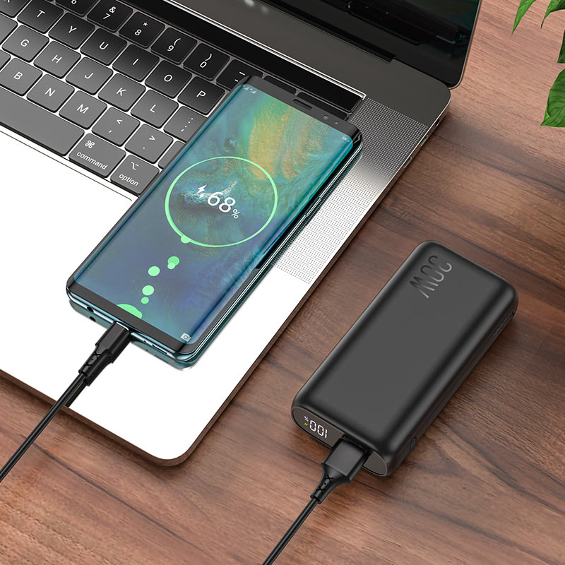 Sạc dự phòng mini 10000mah - pin dự phòng hoco q5 - chuẩn qc 3.0-30w - nhỏ gọn tiện lợi - type c