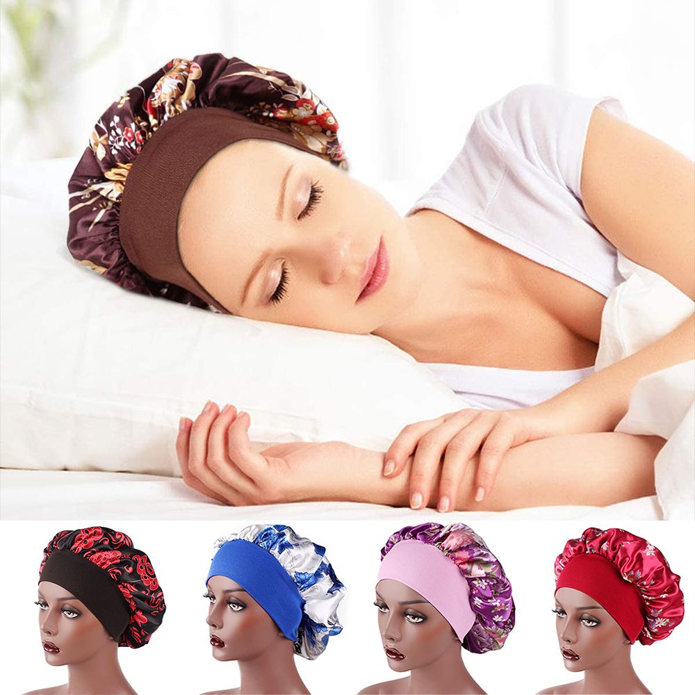 %E3%80%90EcoDealsq%E3%80%91(Please%20tell%20me%20the%20color))Fashion%20Printing%20Soft%20Silk%20Satin%20Bonnet%20Smooth%20Women%20Night%20Sleep%20Hat%20Head%20Wrap%20Cover%20Hair%20Care%20Chemo%20Caps%20With%20Elastic%20Wide%20Band%20-%20Image%203