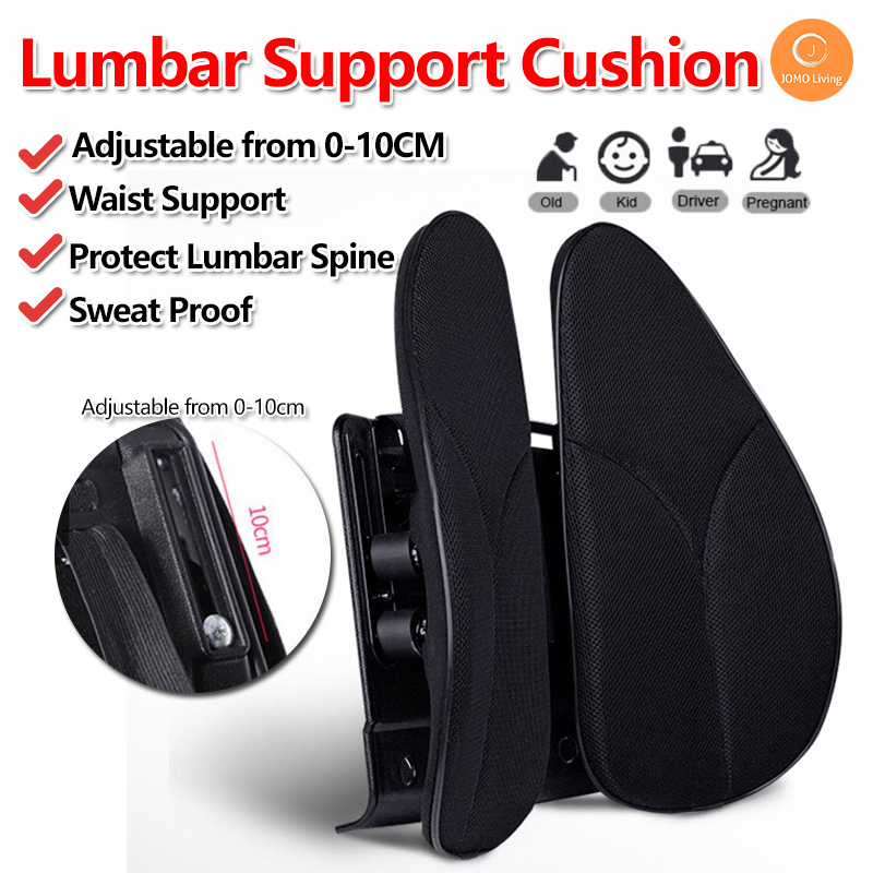 SG Ready Stock Air Pressure Adjustment Lumbar Spinal Support Cushion Ergonomic Back Pad Support Car Seat Cushion Lazada Singapore