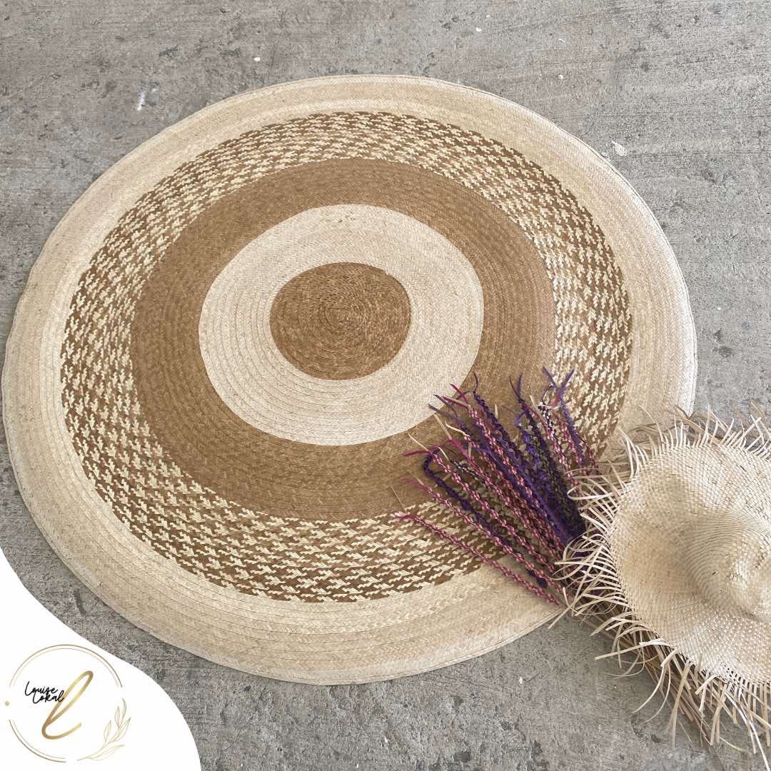 36" or 3 feet DSN 1 THREE TONE round buri carpet/ round carpet/ buri