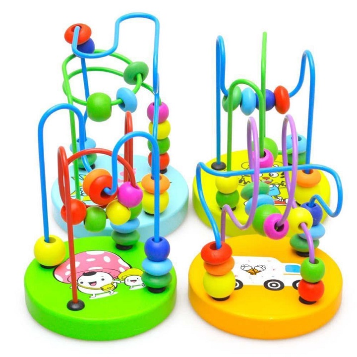 Đồ chơi gỗ luồn hạt- Đồ chơi trí tuệ phát triển tư duy