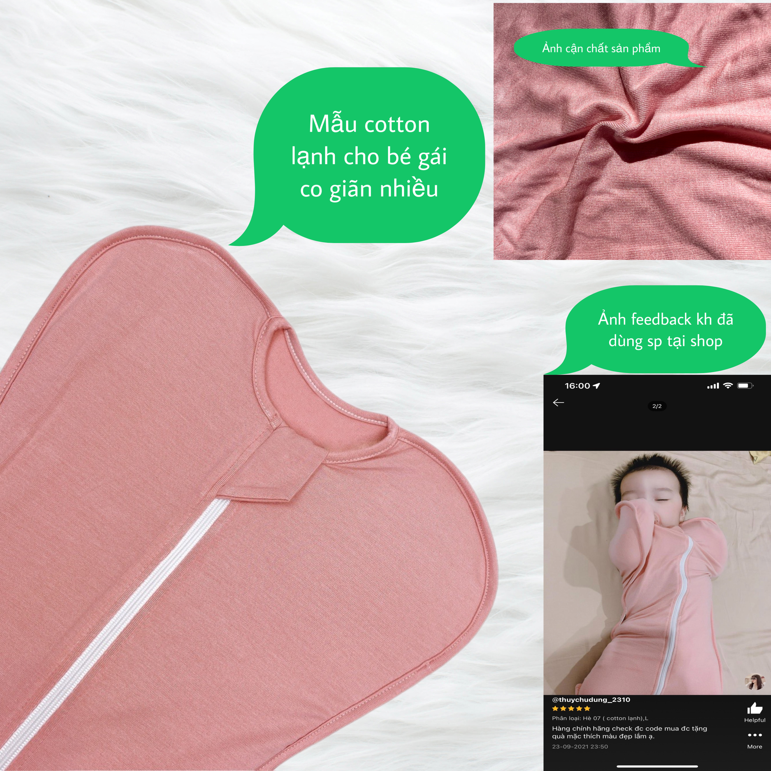 SIZE S [CHÍNH HÃNG] FREE SHIP NHỘNG CHŨN COCOON [GIÚP BÉ NGỦ NGON SÂU GIẤC]