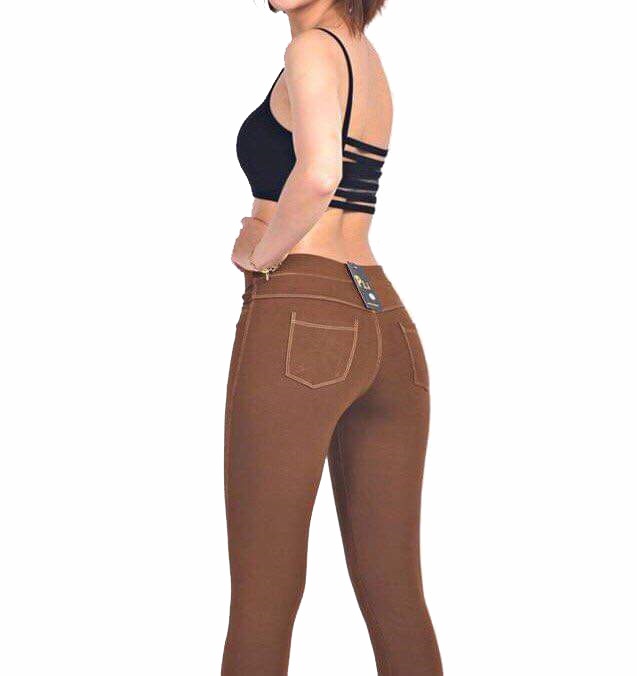 Quần legging lửng nữ, quần legging giả jean 4 túi có size cho bạn dưới 80 kg