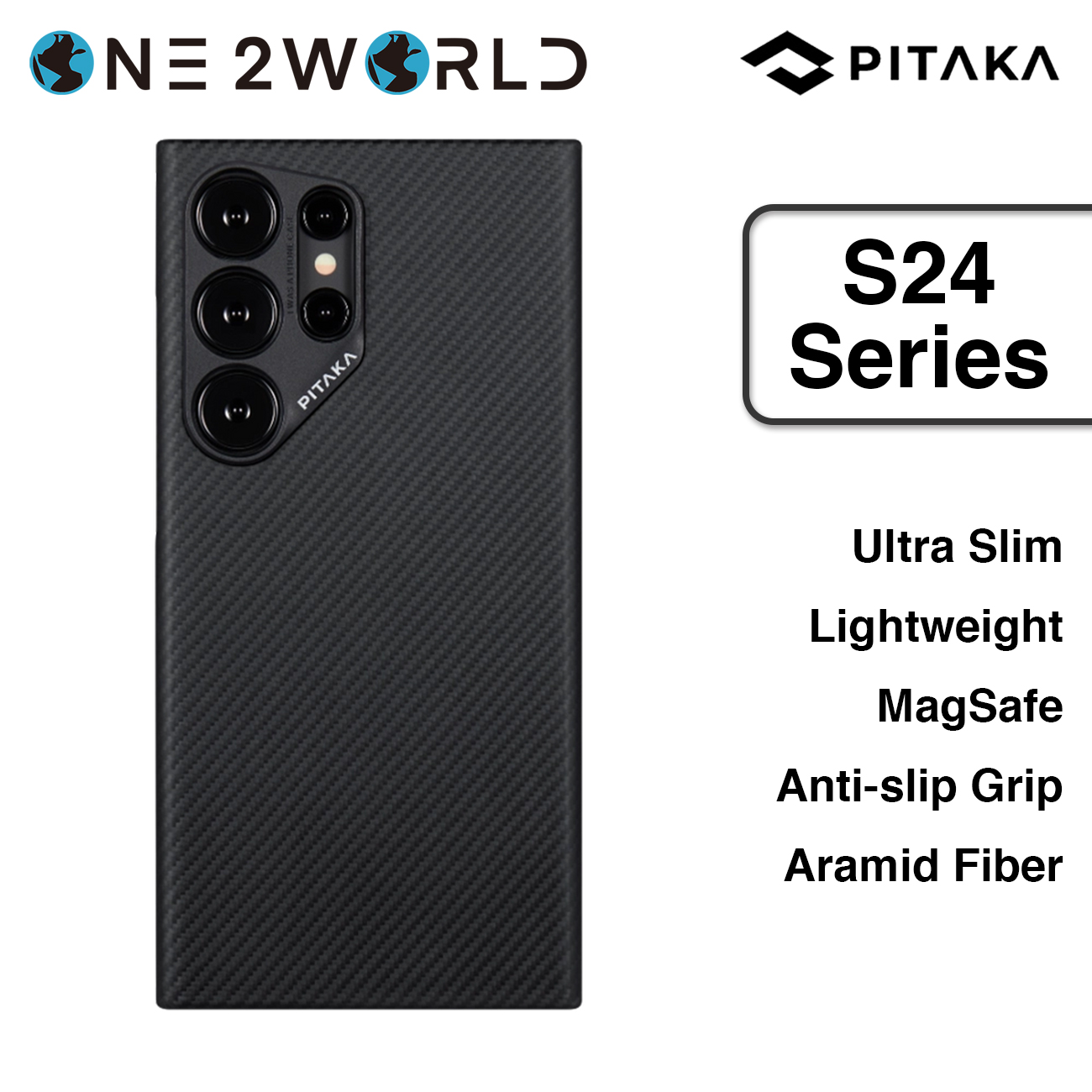 Aramid Fiber Pitaka Magez Case Note 20 Ultra PITAKA MagEZ Case