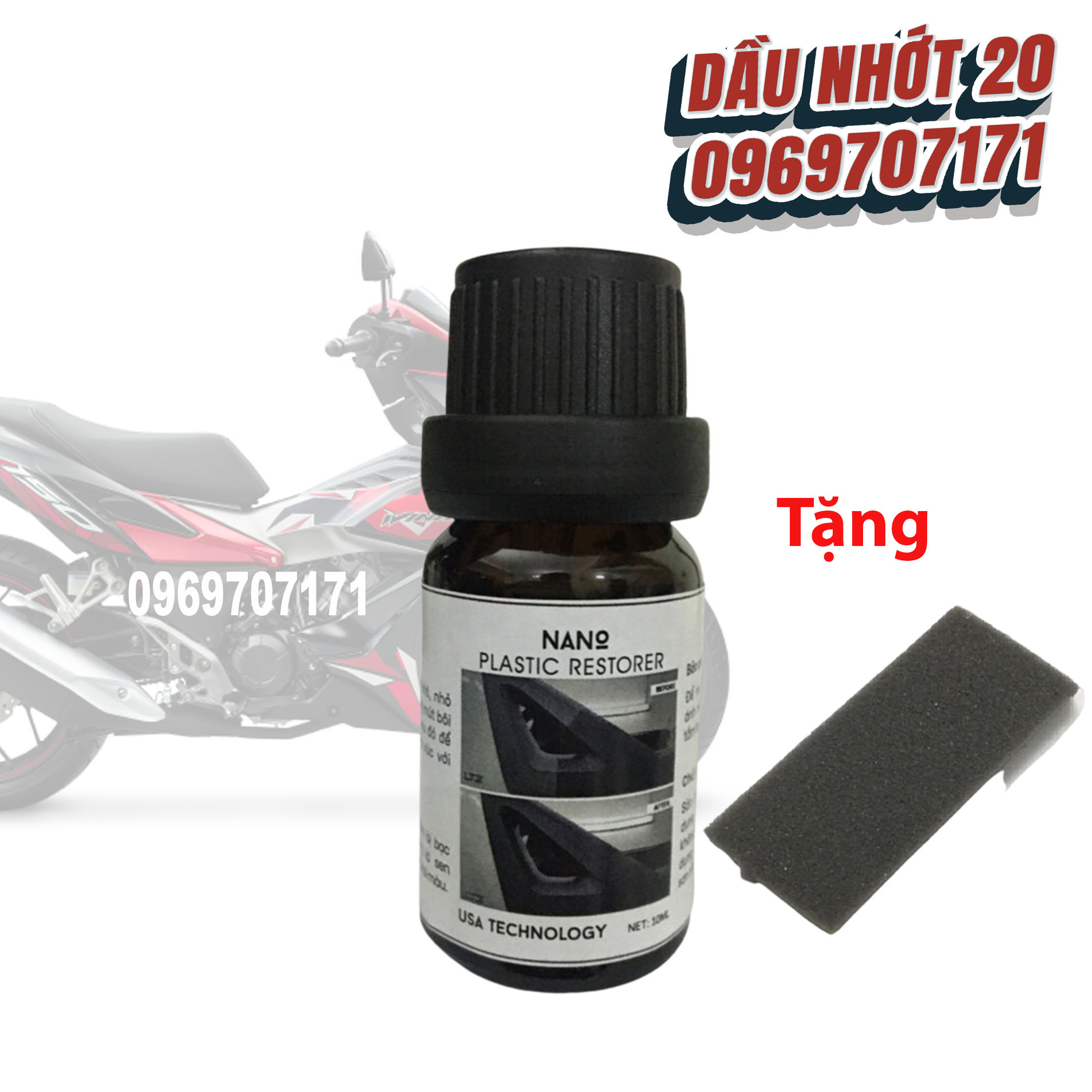 Phục hồi và dưỡng đen nhựa nhám cho ô tô - xe máy vĩnh viễn