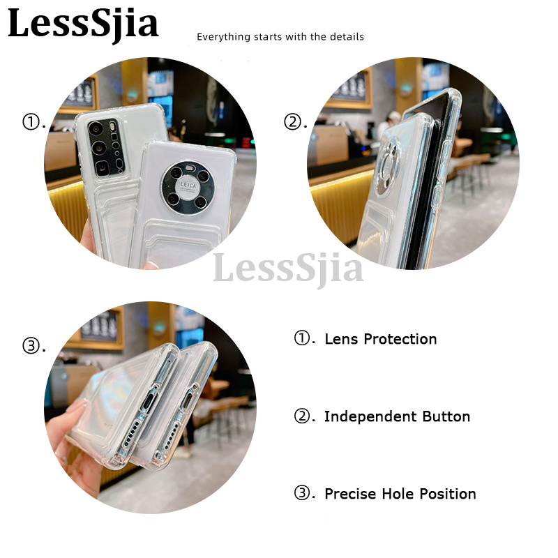 Phone cover OnePlus 13 Back case Classic Silicone Soft Transparent with Card Slot Shockproof For OnePlus 13 Phone cases.