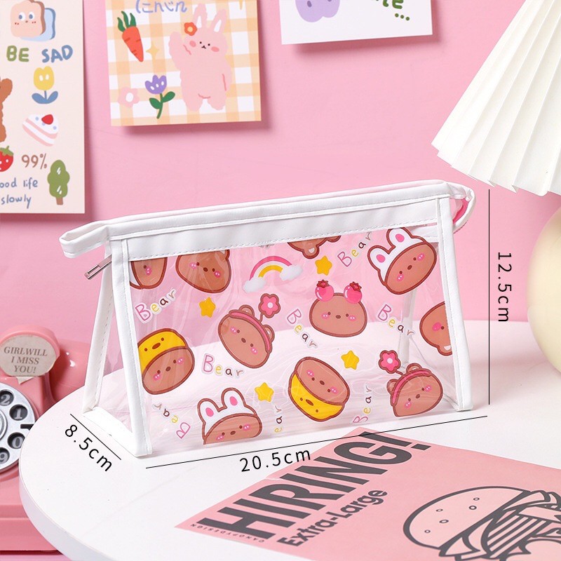 [GIFT] Túi Đựng Mỹ Phẩm Trong Suốt Dễ Thương
