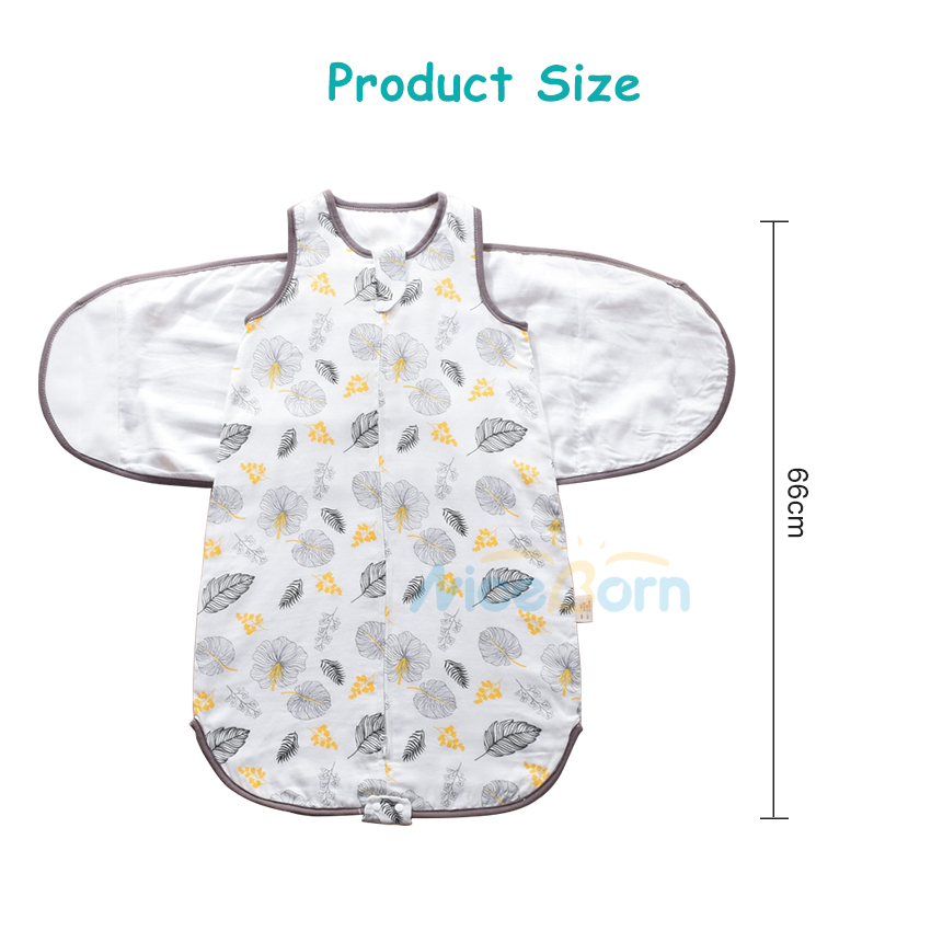 NiceBorn ถุงนอนเด็กแรกเกิด 0-3 เดือนผ้าห่มเด็กออกแบบปลอดภัย ผ้าฝ้ายนุ่ม ทารกเสื้อผ้า ผ้าห่มถุงนอน Sleeping Bags
