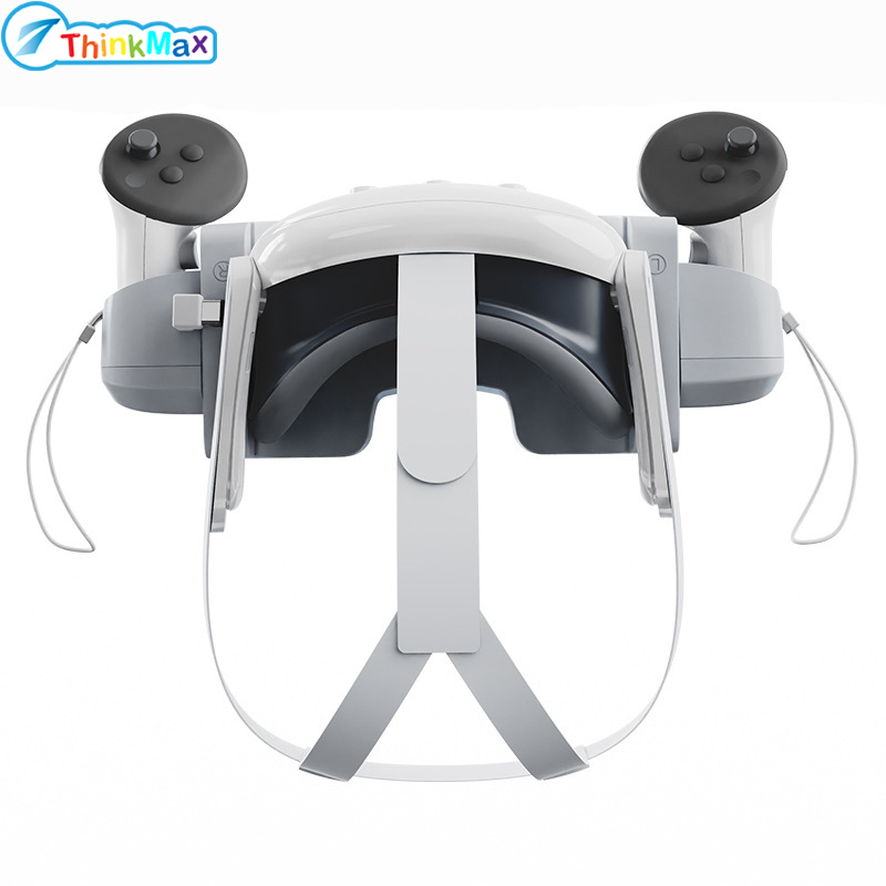 THINKMAX,100%Authentic!!Charging Station VR Headset Controller Handles Charging Dock With LED Indicator Compatible For Oculus/Meta Quest 3