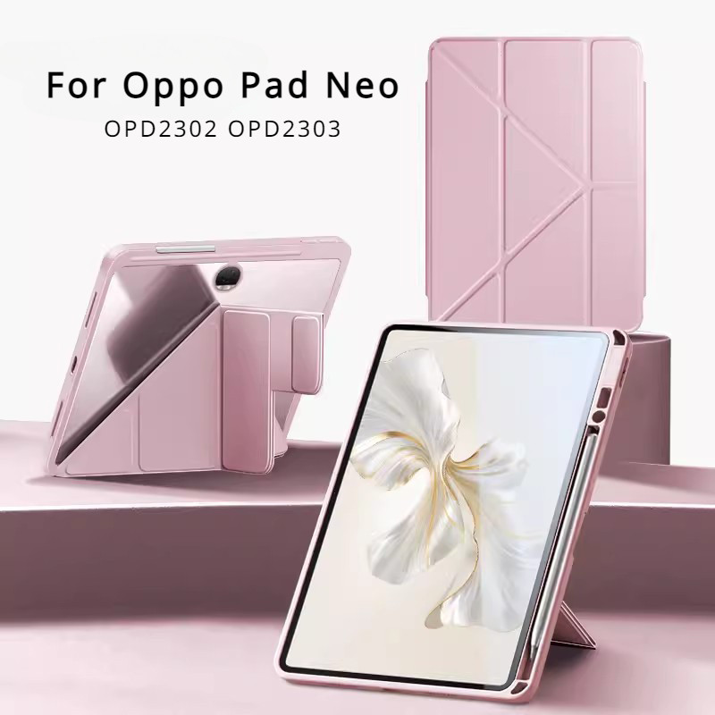 Y Folding Leather Case For OPPO Pad Neo 11.4