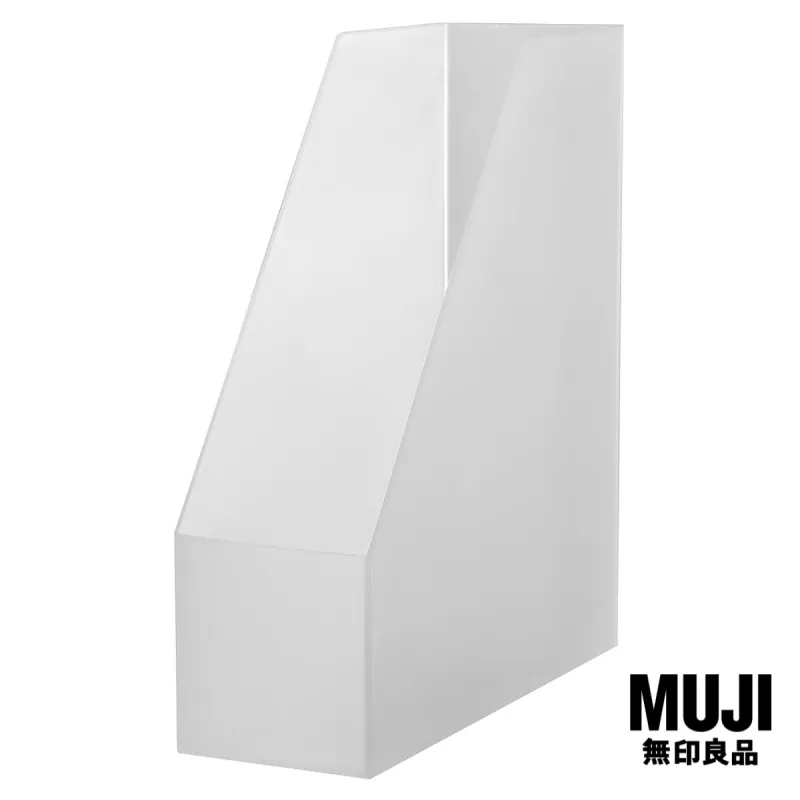ภาพหน้าปกสินค้ามูจิ กล่องแฟ้มโพลีโพรพิลีน - MUJI Polypropylene Stand File Box A4 (W10 x D27.6 x H31.8 cm) (New Code) จากร้าน MUJI บน Lazada