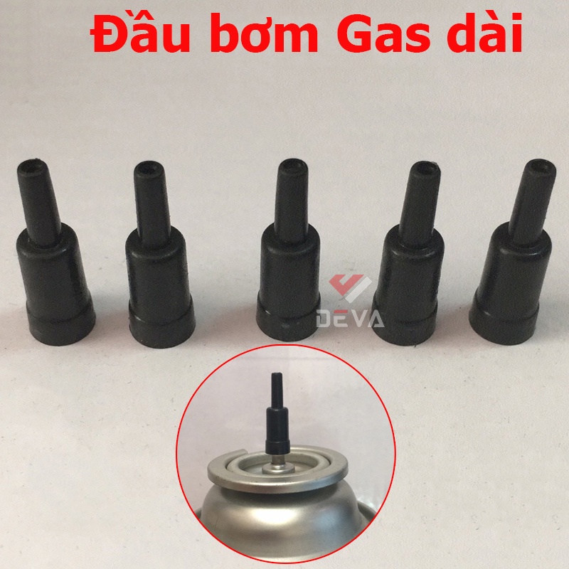 Đầu chuyển đổi bơm gas bật lửa bằng bình gas du lịch - van bơm bật lửa khò bằng bình ga mini - đầu nhựa