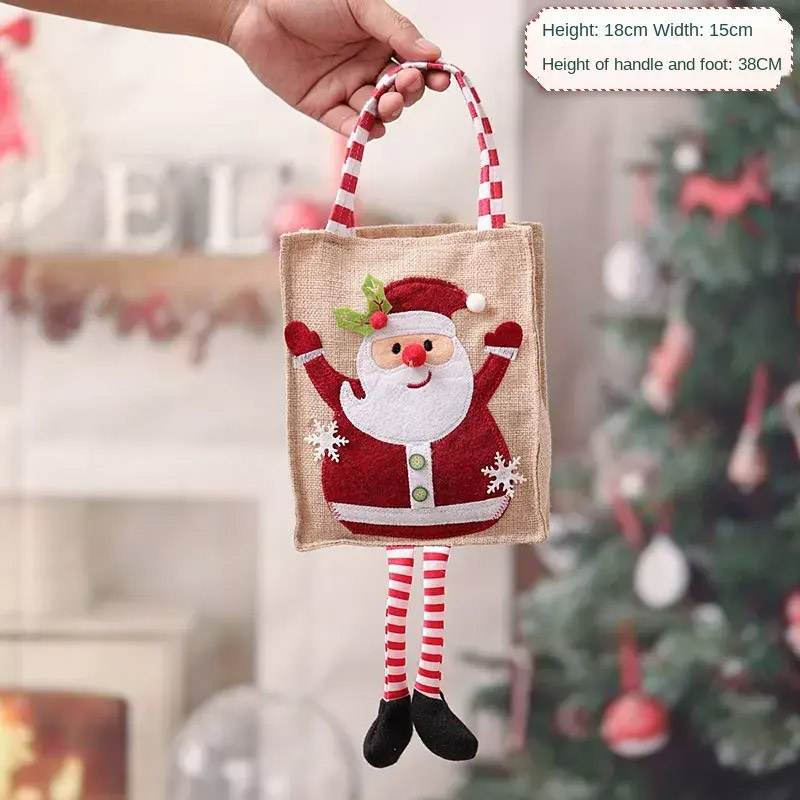 QFDI Christmas attire on Christmas Eve Jewelry gift bag Gift bag Apple bag handbag Children's holiday candy gift bag